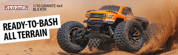 1/10 Granite 3S BLX 4WD Brushless Monster Truck with Spektrum RTR, Orange/Black  (Battery and Charger Sold Separately)