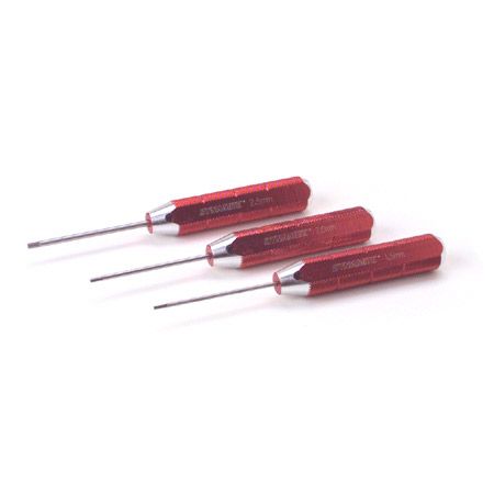 DYN2904 achined Hex Driver Metric Set, Red