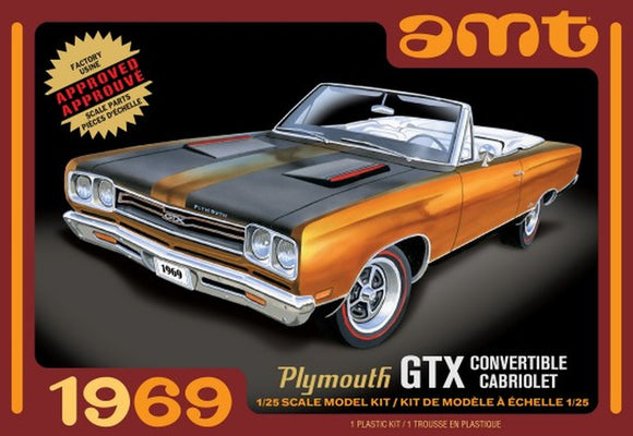 1969 Plymouth GTX Convertible Car 1/25 AMT Models