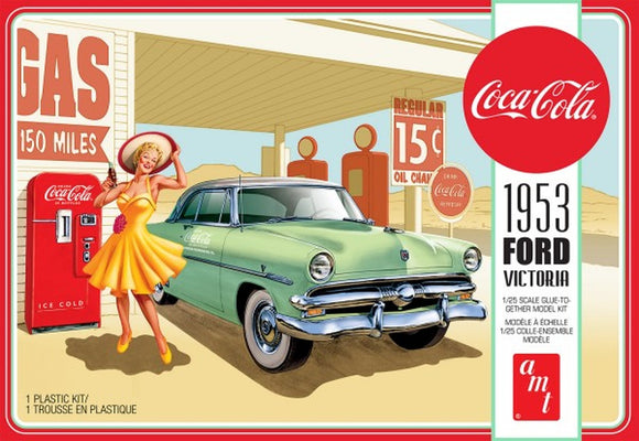 1953 Ford Victoria Hardtop w/Coca-Cola Machine 1/25 AMT Models