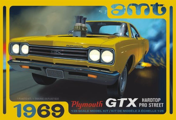 1969 Plymouth GTX Hardtop Pro Street 1/25 AMT Models