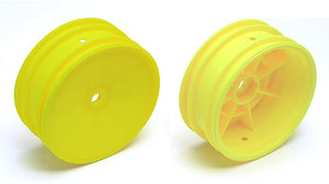 2WD Front Wheels, 2.2 in, 12 mm Hex, yellow