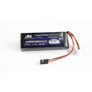 AM Lipo 2400mAh 2S TX/RX 7.4V Flat Pack