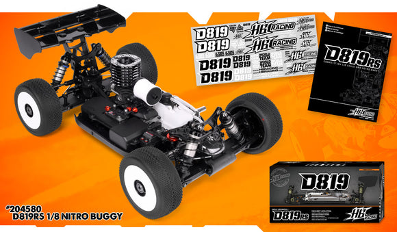 HB Racing D819RS 1/8 Competition Nitro Buggy