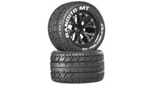 Bandito MT 2.8" Mounted 1/2" Offset C2 Tires, Black (2)