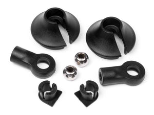 HB RACING Shock End/Shock Spring Retainer Set