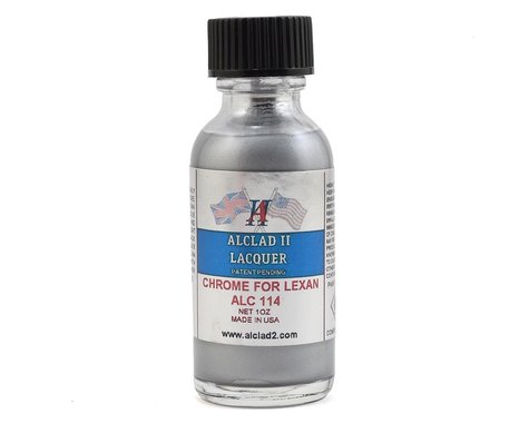 Alclad II Lacquers Lexan Model Paint (Chrome) (1oz)