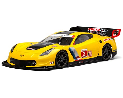 Protoform Corvette C7.R 1/8 Touring Car Body (Clear) (GT2) (Long Wheelbase)