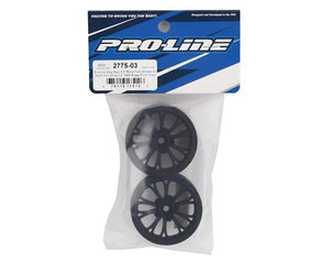 Pro-Line 2WD Pomona Drag Spec 2.2" Front Drag Racing Wheels (2) w/12mm Hex (Black)