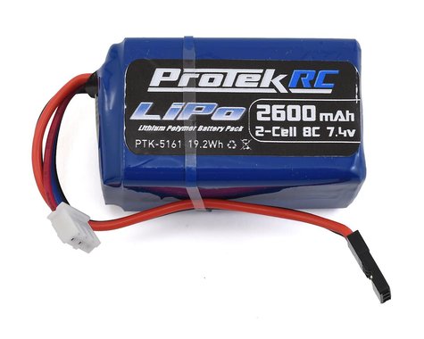 ProTek RC LiPo Kyosho & Tekno Hump Receiver Battery Pack (7.4V/2600mAh)