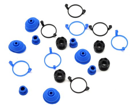 Traxxas Revo Pivot Ball Caps w/ dust boots, rubber (4)/ dust plugs, rubber (4)/ dust